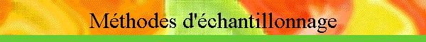 Mthodes d'chantillonnage