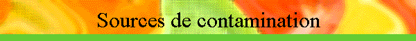 Sources de contamination